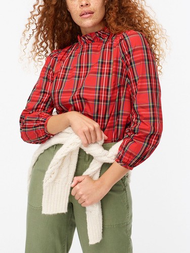 Ladies red stewart tartan - red,
